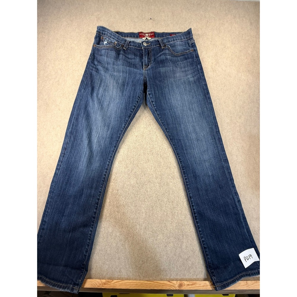 Lucky Brand Sienna Tomboy Jeans Womens 12/31 Regular Medium Wash Straight Leg